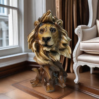 Majestic Lion Head Statue House Of Avana