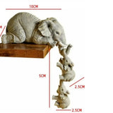 Handmade Cute Elephant Hug Baby Sculpture House Of Avana