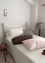 Ella Pure Cotton Pillowcases / Brown Ever Lasting