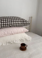Ella Pure Cotton Pillowcases / Brown Ever Lasting