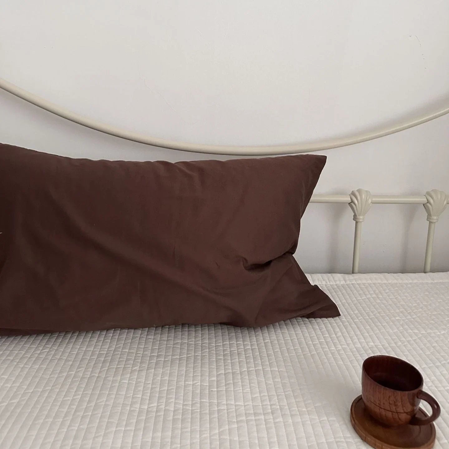 Ella Pure Cotton Pillowcases / Brown Ever Lasting