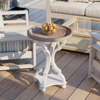 Rustic Farmhouse Cottagecore Accent End Table, Natural Tray Top Side Table House Of Avana