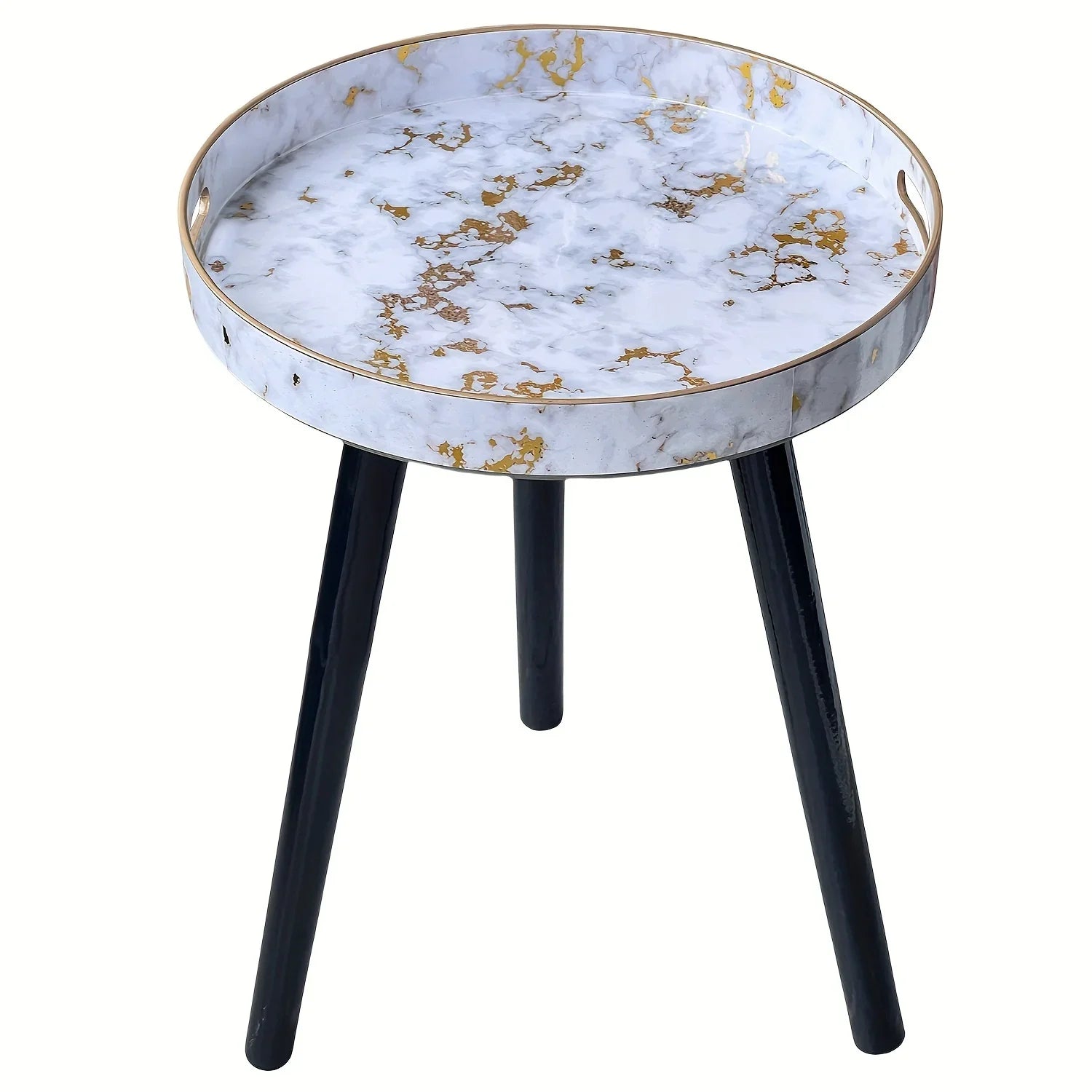 Premium End Tables with Plastic Tray and Detachable Legs - House Of Avana