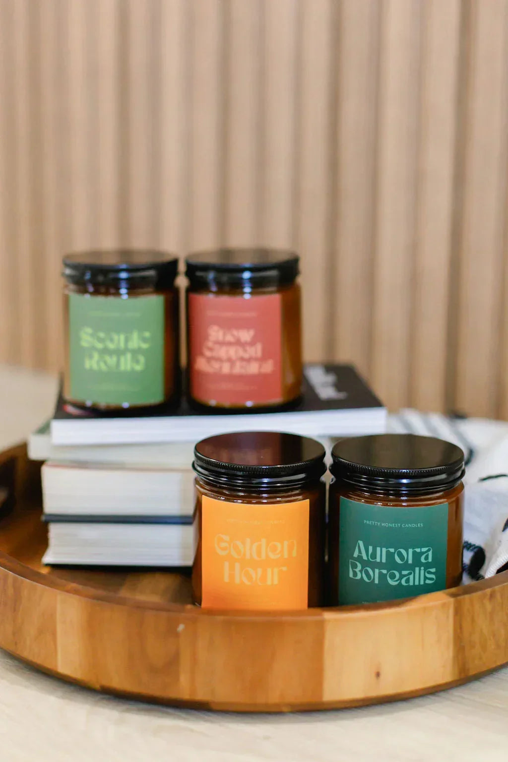Eucalyptus and Pine Candle: Scenic Route Candle Pretty Honest Candles