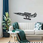 F-104g Starfighter Angle Metal Aircraft Wall Art - Ncp0562, detail shot - House Of Avana