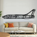 F-8 Crusader Metal Aircraft Wall Art - Ncp0559, front view - House Of Avana