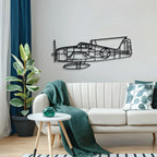 F6f-3 Hellcat Metal Aircraft Wall Art - Ncp0557, back view - House Of Avana
