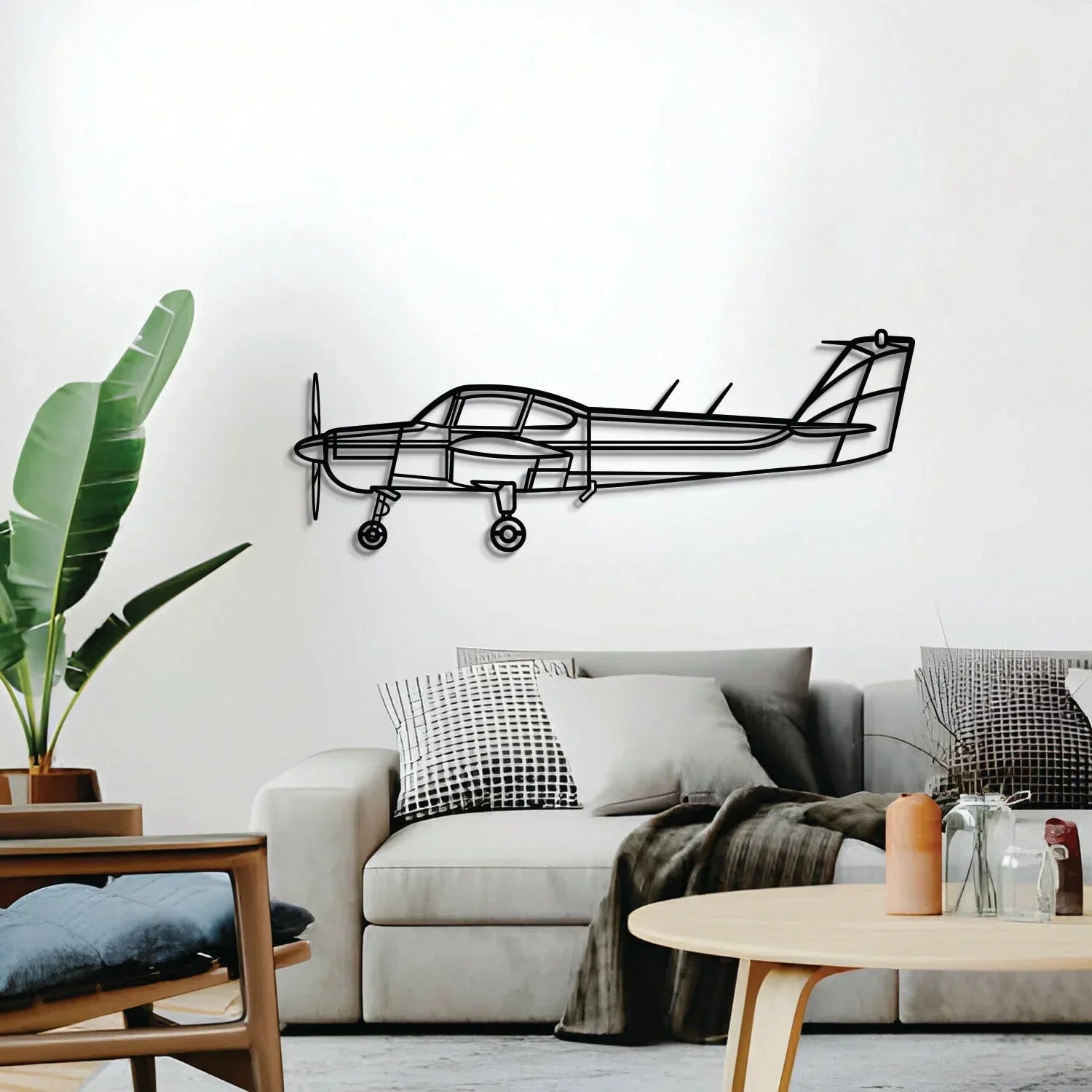 Fa-200 Metal Aircraft Wall Art - Ncp0564, back view - House Of Avana