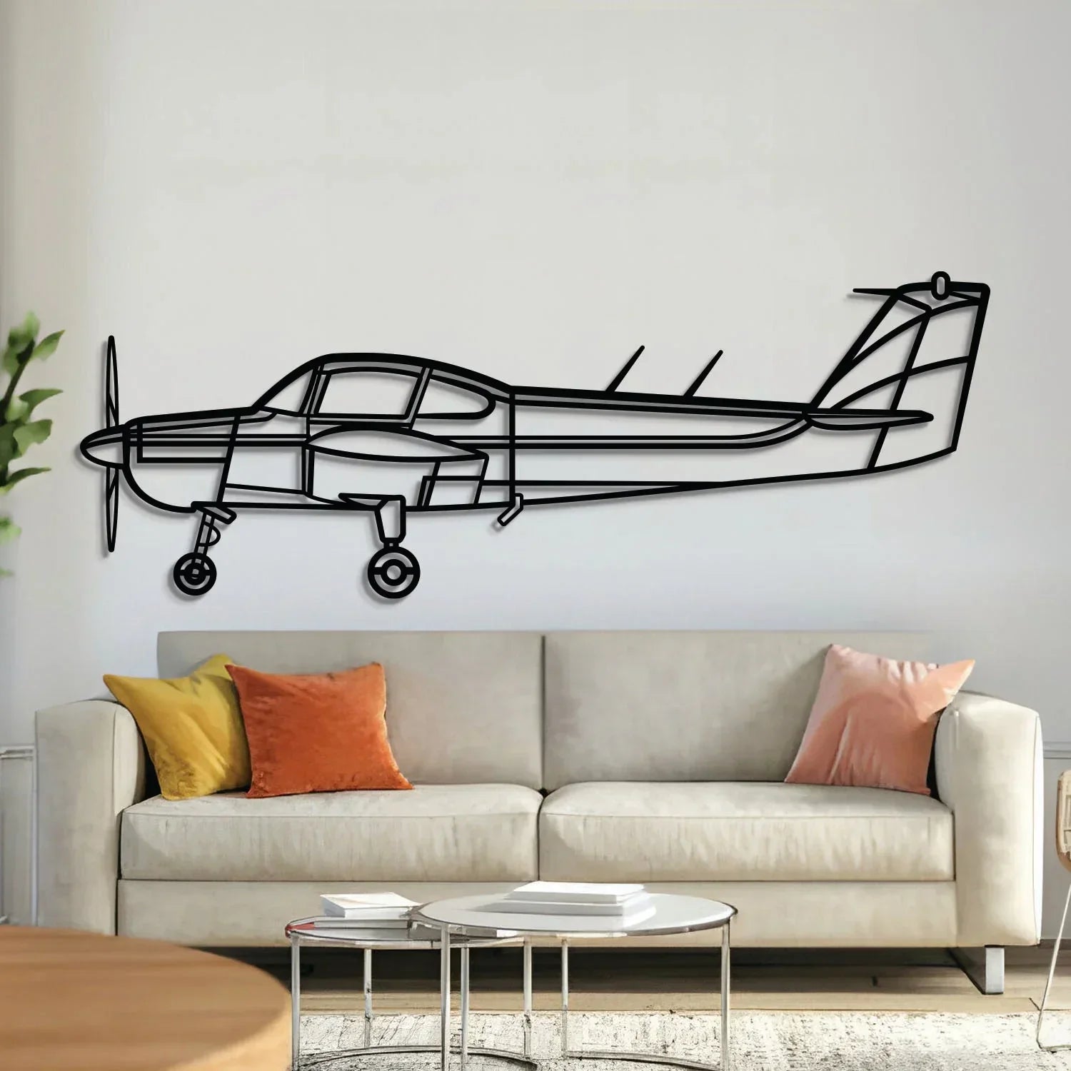Fa-200 Metal Aircraft Wall Art - Ncp0564, front view - House Of Avana