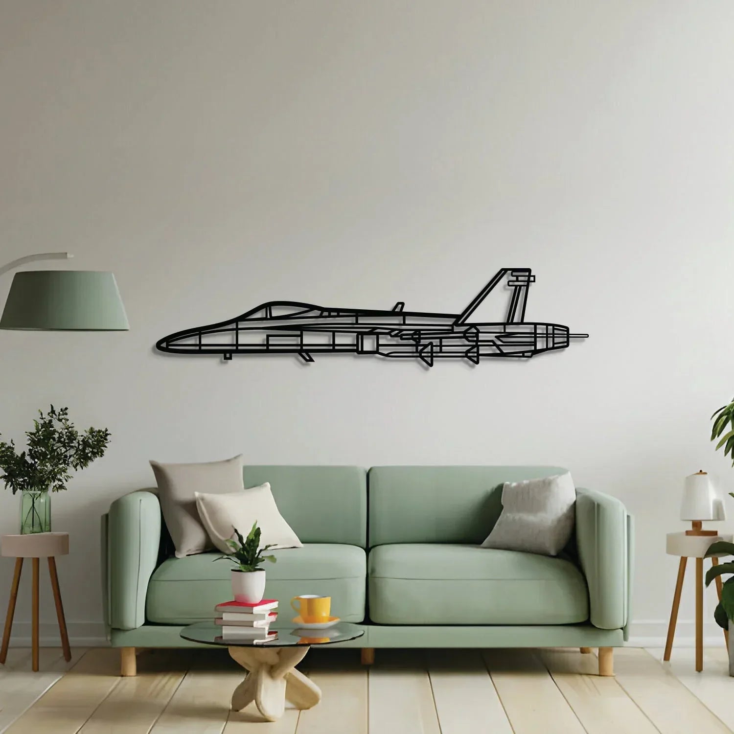 Fa18-a Hornet Metal Aircraft Wall Art - Ncp0563, back view - House Of Avana