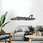 Fa18-a Hornet Metal Aircraft Wall Art - Ncp0563, side view - House Of Avana