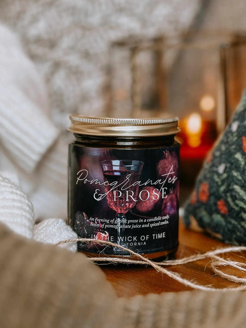 Pomegranates & Prose Candle In the Wick of Time