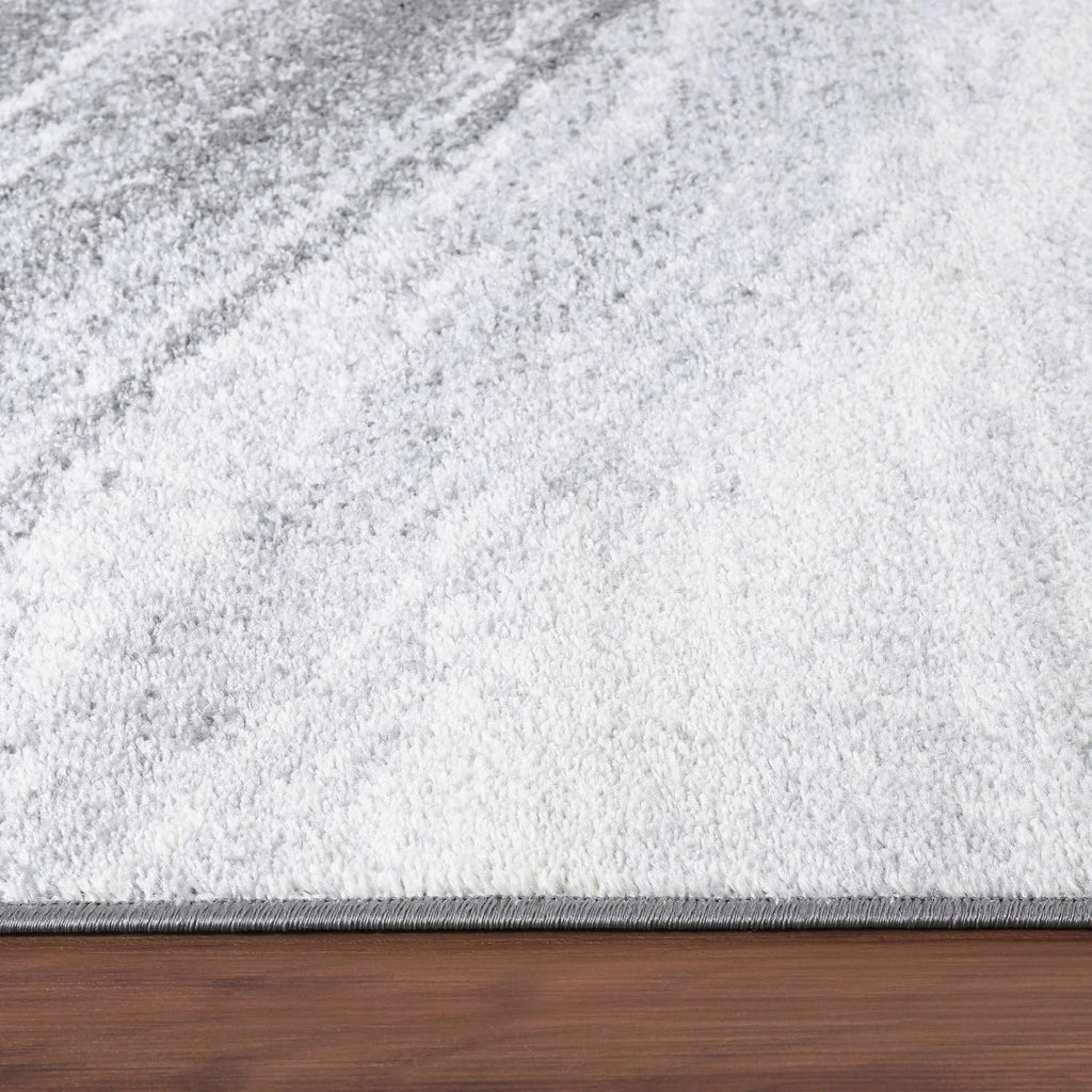 Modern Area Rug Fiesta with Artistic Waves in Grey Tones RugYourHome