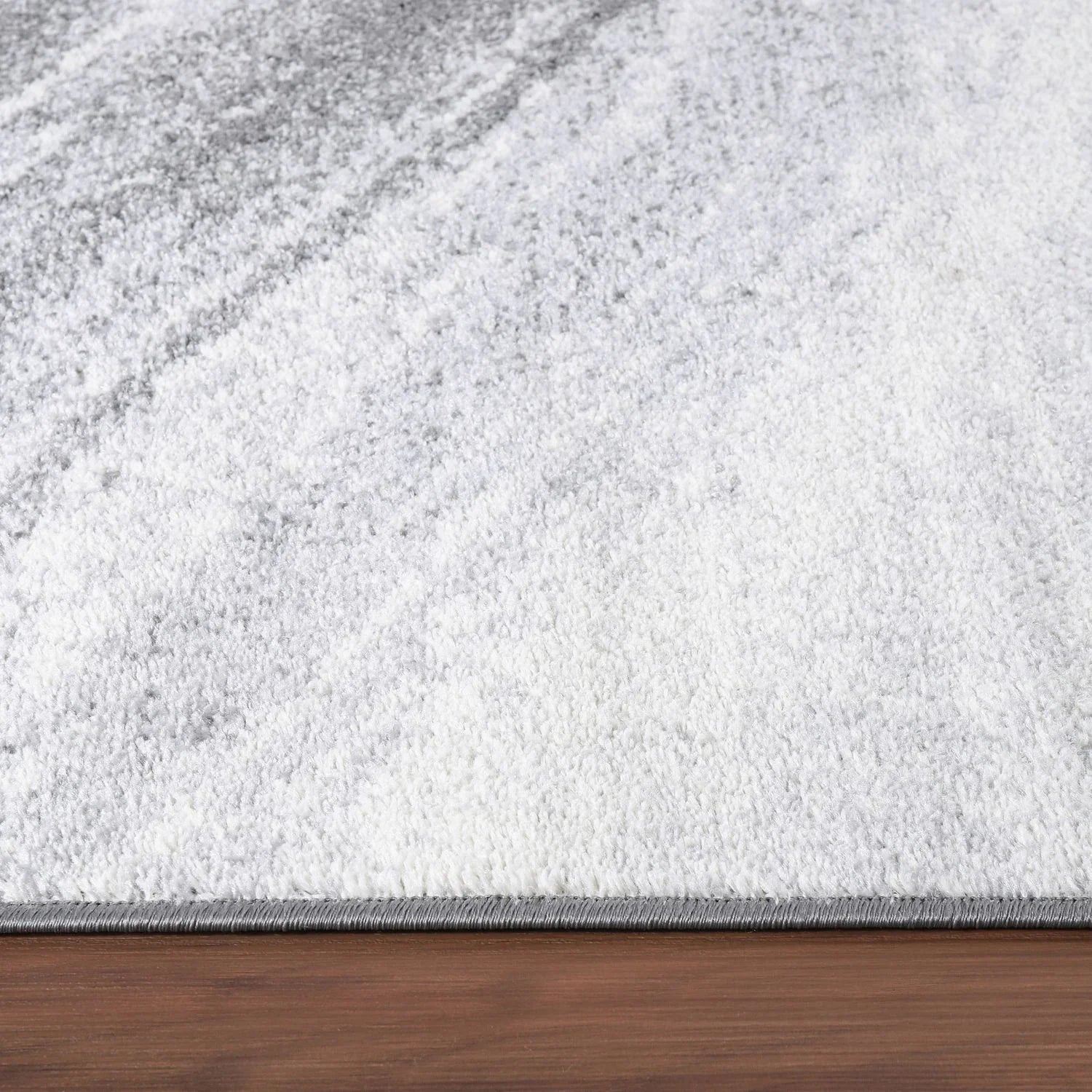 Modern Area Rug Fiesta with Artistic Waves in Grey Tones RugYourHome