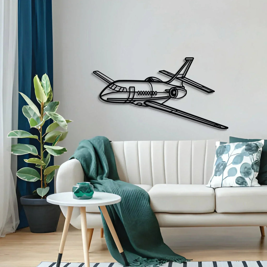 Falcon Angle Metal Aircraft Wall Art - Ncp0566, detail shot - House Of Avana