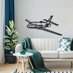 Falcon Angle Metal Aircraft Wall Art - Ncp0566, detail shot - House Of Avana