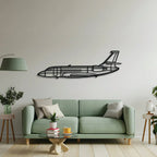 Falcon 2000ex Metal Aircraft Wall Art - Ncp0567, back view - House Of Avana