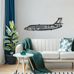 Falcon 2000ex Metal Aircraft Wall Art - Ncp0567, detail shot - House Of Avana