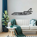 Falcon Metal Aircraft Wall Art - Ncp0565, detail shot - House Of Avana