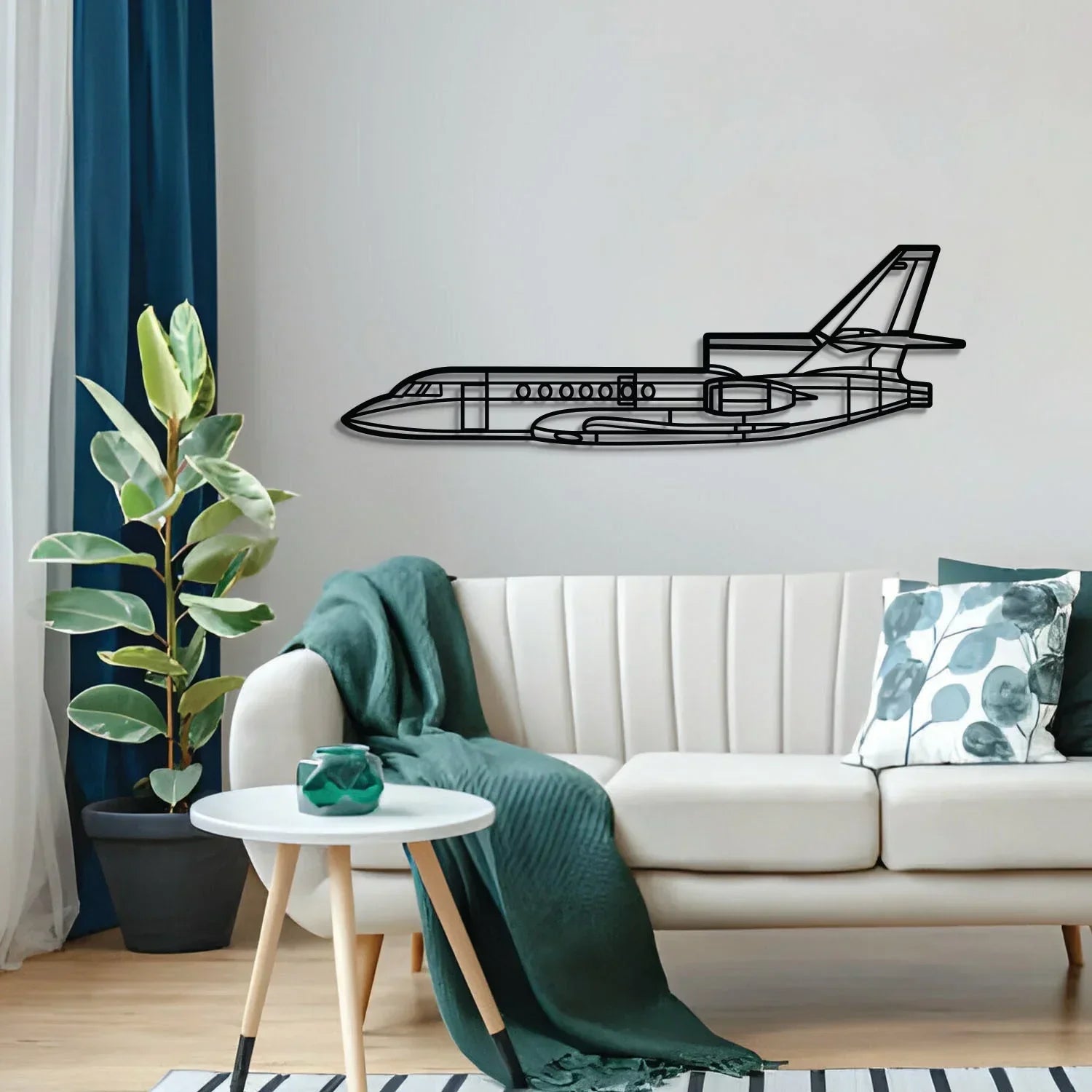 Falcon Metal Aircraft Wall Art - Ncp0565, detail shot - House Of Avana