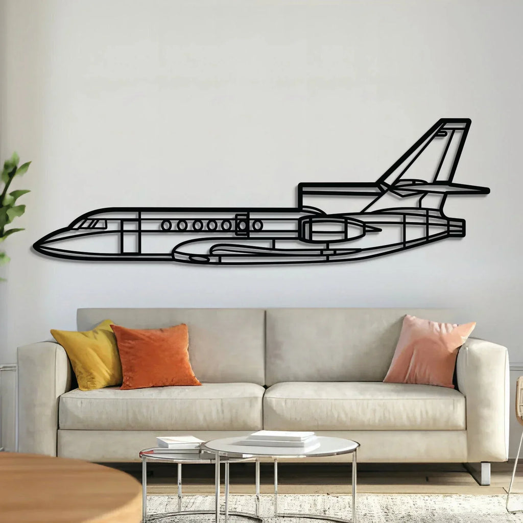 Falcon Metal Aircraft Wall Art - Ncp0565, front view - House Of Avana