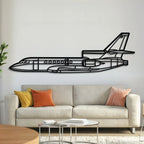 Falcon Metal Aircraft Wall Art - Ncp0565, front view - House Of Avana