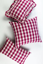 Abigail Cranberry Plaid Pillows Archive New York