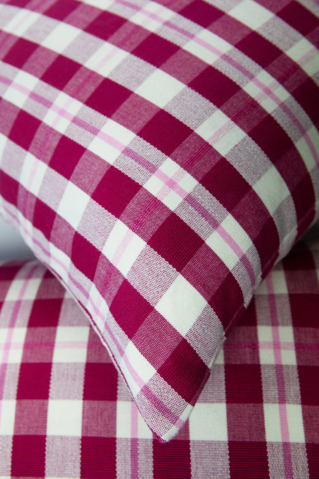 Abigail Cranberry Plaid Pillows Archive New York