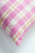Abigail Bubblegum Pink Plaid Pillow Archive New York