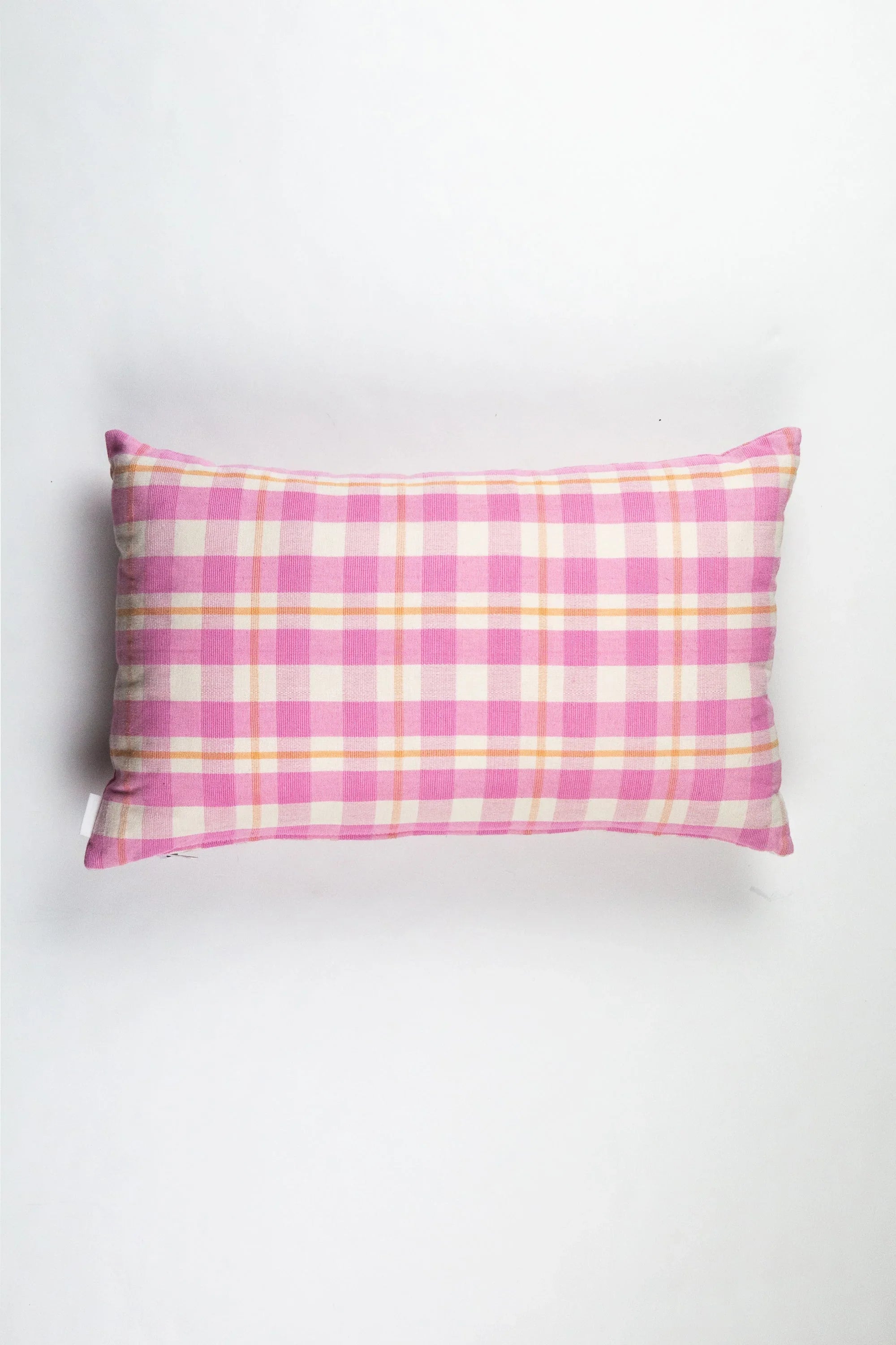 Abigail Bubblegum Pink Plaid Pillow Archive New York