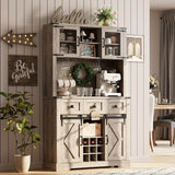 [Grey Wood Console Table] Grey 52'' Wood Accent Entryway Table Console Table with 3 Drawers and Storage Shelves for Living Room, Couch, Hallway, Foyer, Kitchen Counter House Of Avana