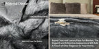 Faux Fur Blanket - Super Soft 1000gsm 60x80, product packaging - House Of Avana [[SKU:HOA-BLK-401]]