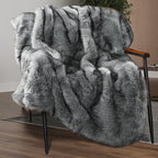 Faux Fur Blanket - Super Soft 1000gsm 60x80, alternate view - House Of Avana [[SKU:HOA-BLK-401-A]]