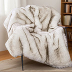 Faux Fur Blanket - Super Soft 1000gsm 60x80, alternate view - House Of Avana [[SKU:HOA-BLK-401]]