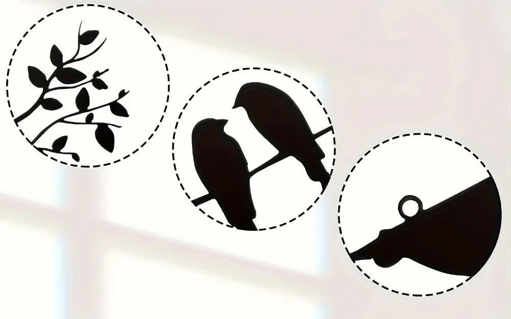 Black Birds Silhouette Wall Art Decor - House Of Avana