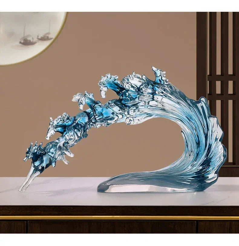 Feng Shui Horse - Dynamic Transparent Art Piece