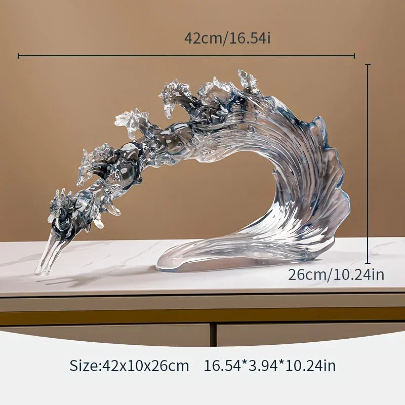 Feng Shui Horse - Dynamic Transparent Art Piece