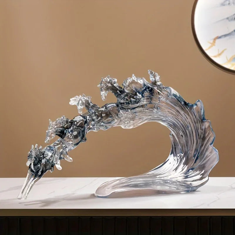 Feng Shui Horse - Dynamic Transparent Art Piece
