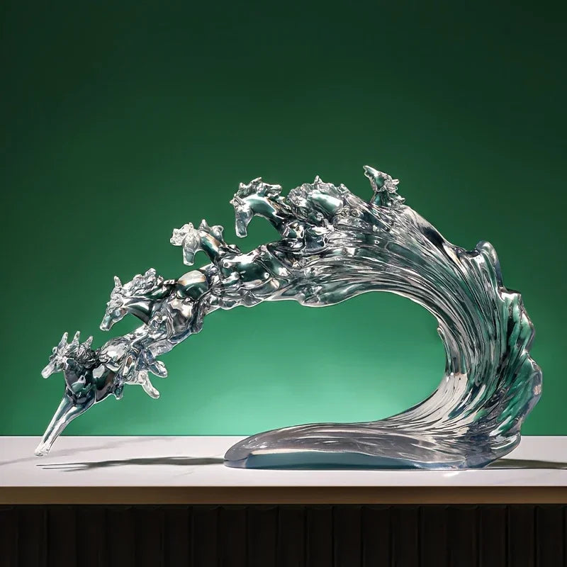 Feng Shui Horse - Dynamic Transparent Art Piece