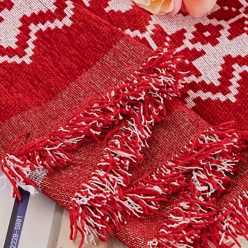 Festive Red Christmas Sofa Cover | Slipcovers for Couches (1-4 Seats) - House Of Avana
