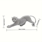 Artful Rhinestone Leopard Figurine Statue, detail shot - House Of Avana