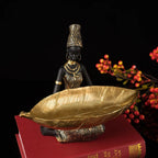 Figurine - Golden African Tray, alternate view - House Of Avana