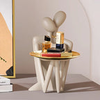 Modern Abstract Couple Figurine Key Tray - Resin Jewelry Holder & Home Decor, Perfect for Entryway, Wedding Gift, and Holiday Celebrations, Entrance, Desktop Decor, Shape, Modern Style, Art Theme House Of Avana [[SKU:HOA-SCU-170]]