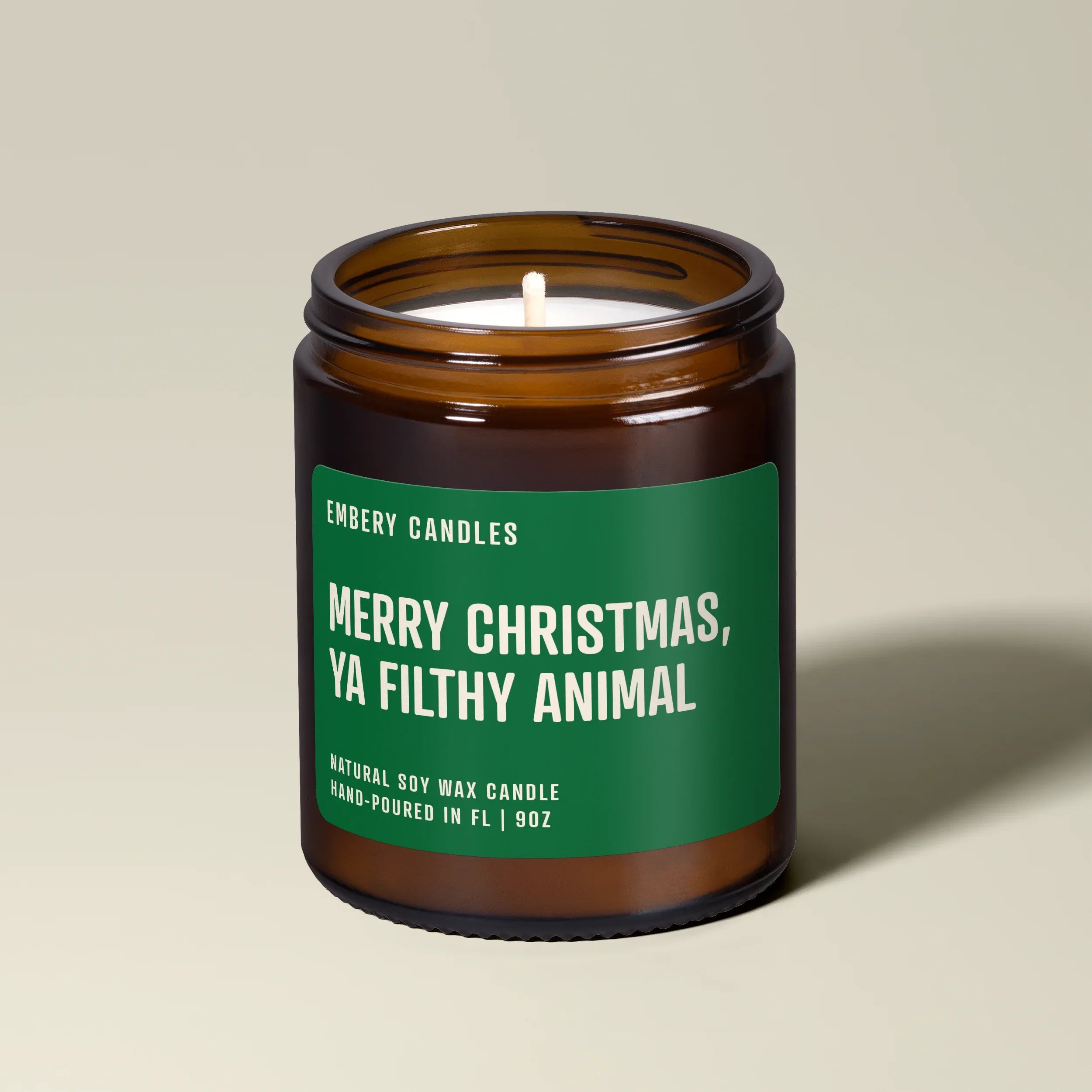 Merry Christmas, Ya Filthy Animal | Soy Wax Scented Candle Embery Candles
