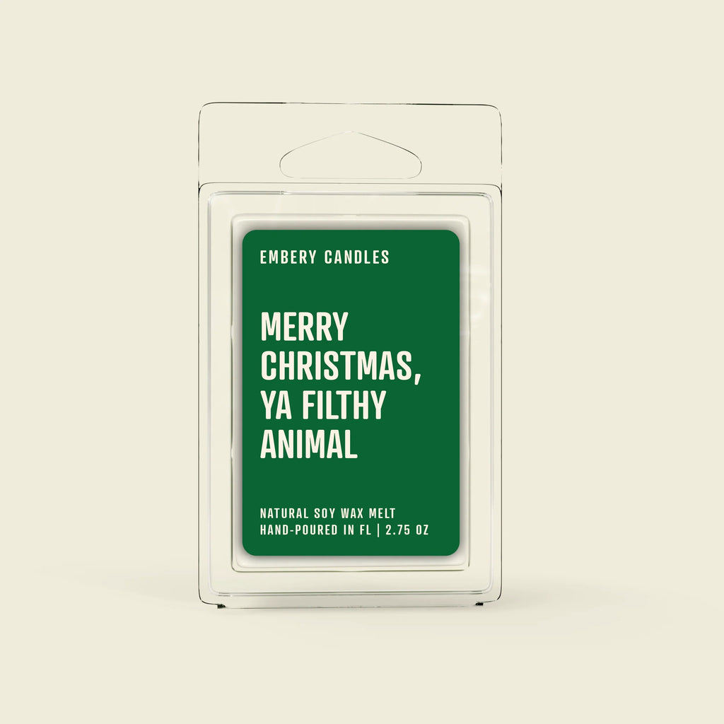 Merry Christmas, Ya Filthy Animal | Soy Wax Scented Candle Embery Candles