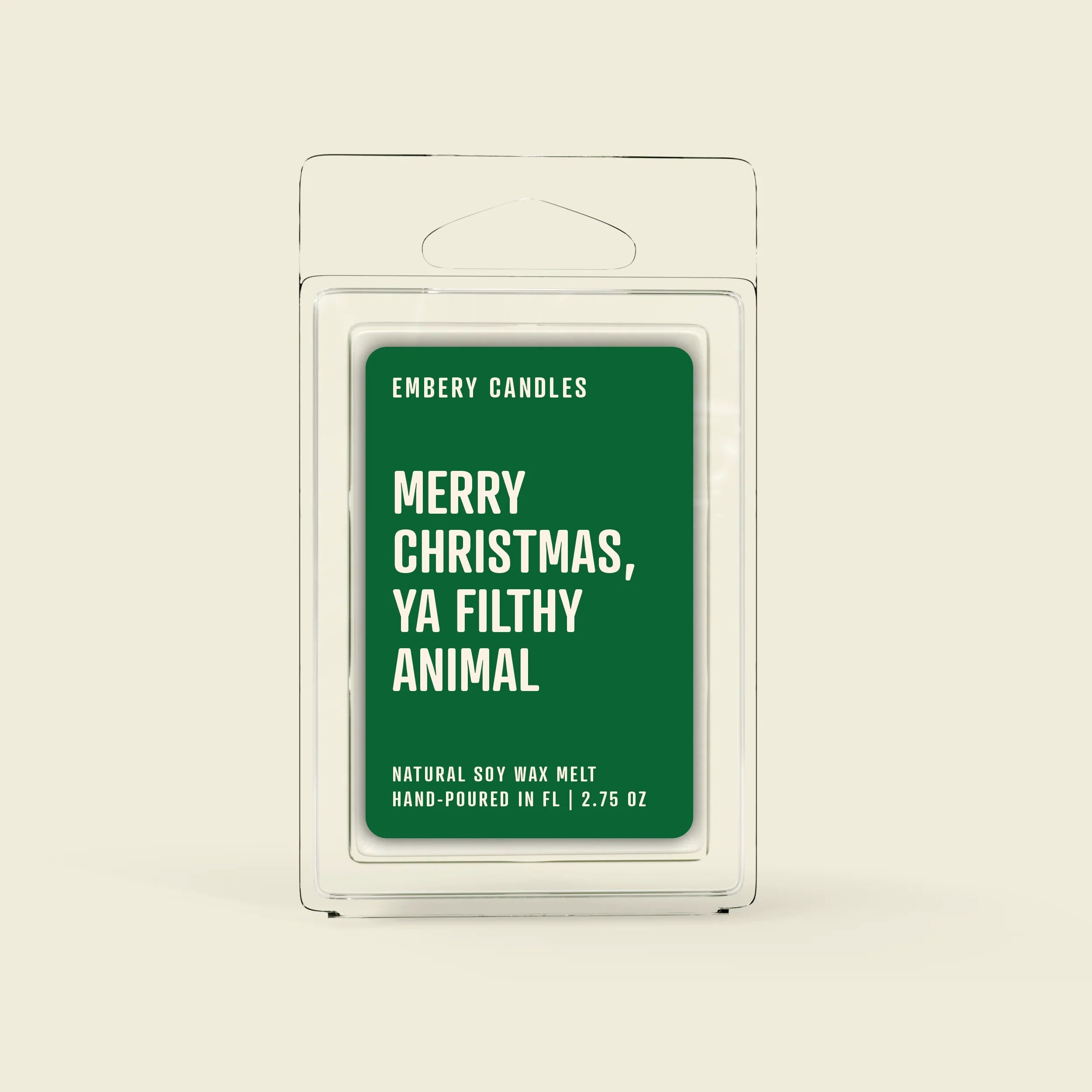 Merry Christmas, Ya Filthy Animal | Soy Wax Scented Candle Embery Candles