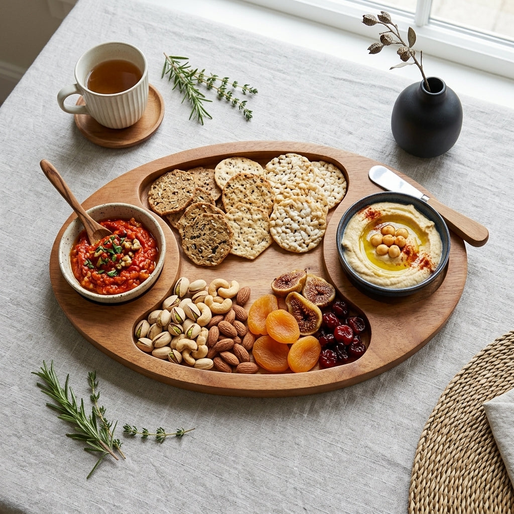 House of Avana Oval Mango Wood Platter