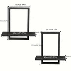 Floating Shelves - Rustic Wooden S, close-up view - House Of Avana [[SKU:HOA-MSC-022]]