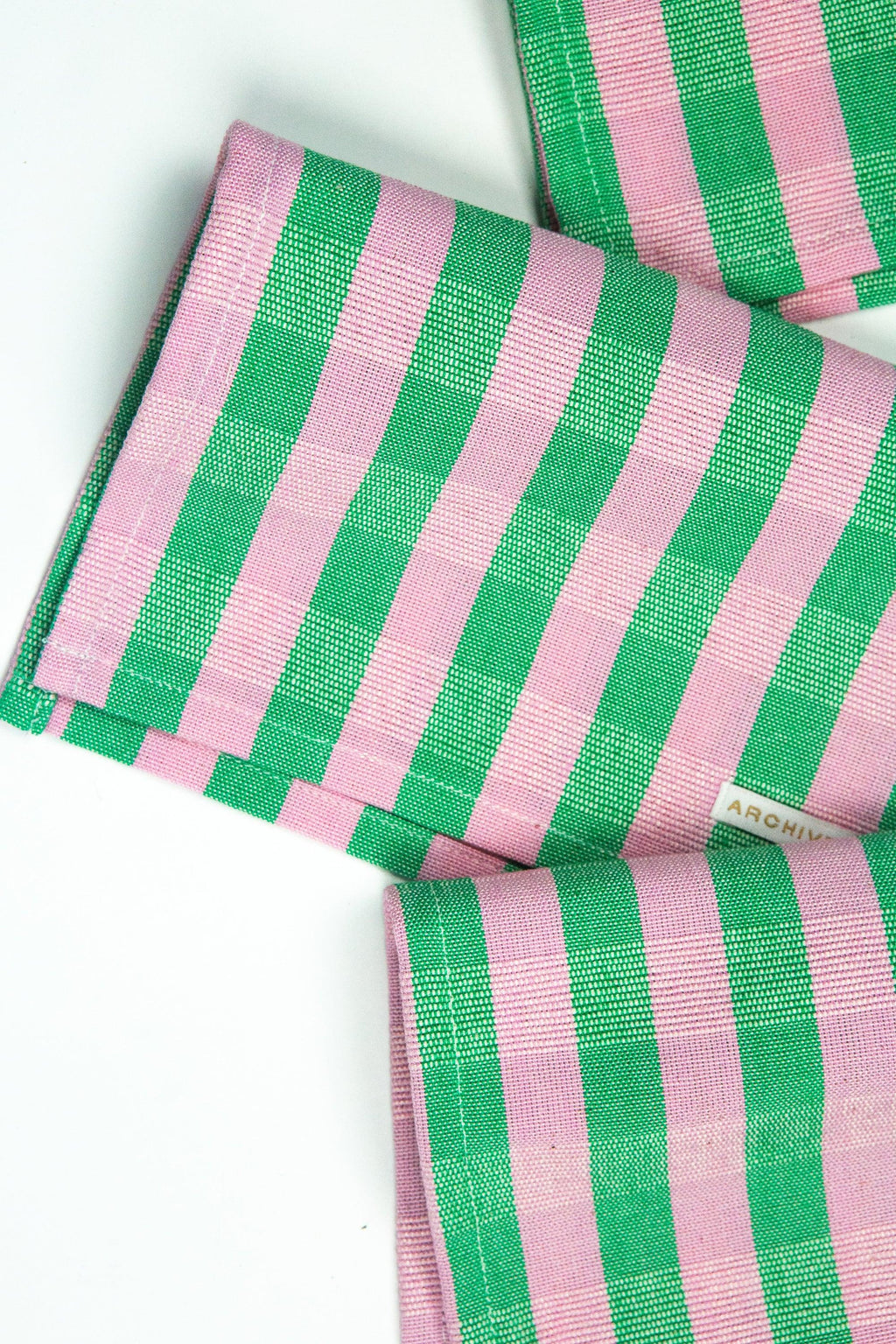 Backordered: Flora Stripe Cocktail Napkins, Set of 4 Archive New York