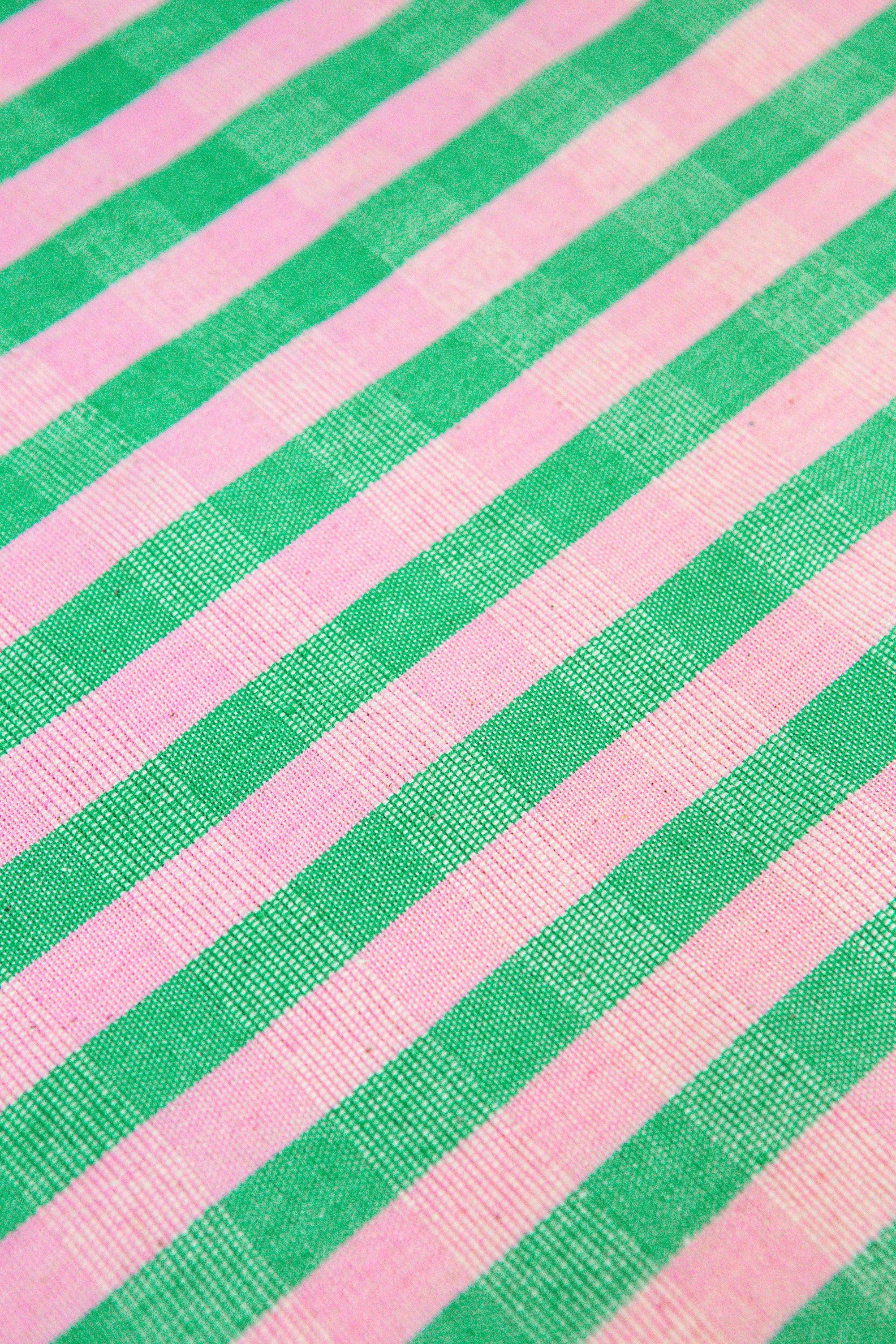 Archive NY Flora Stripe Ruffle Pillow Archive New York